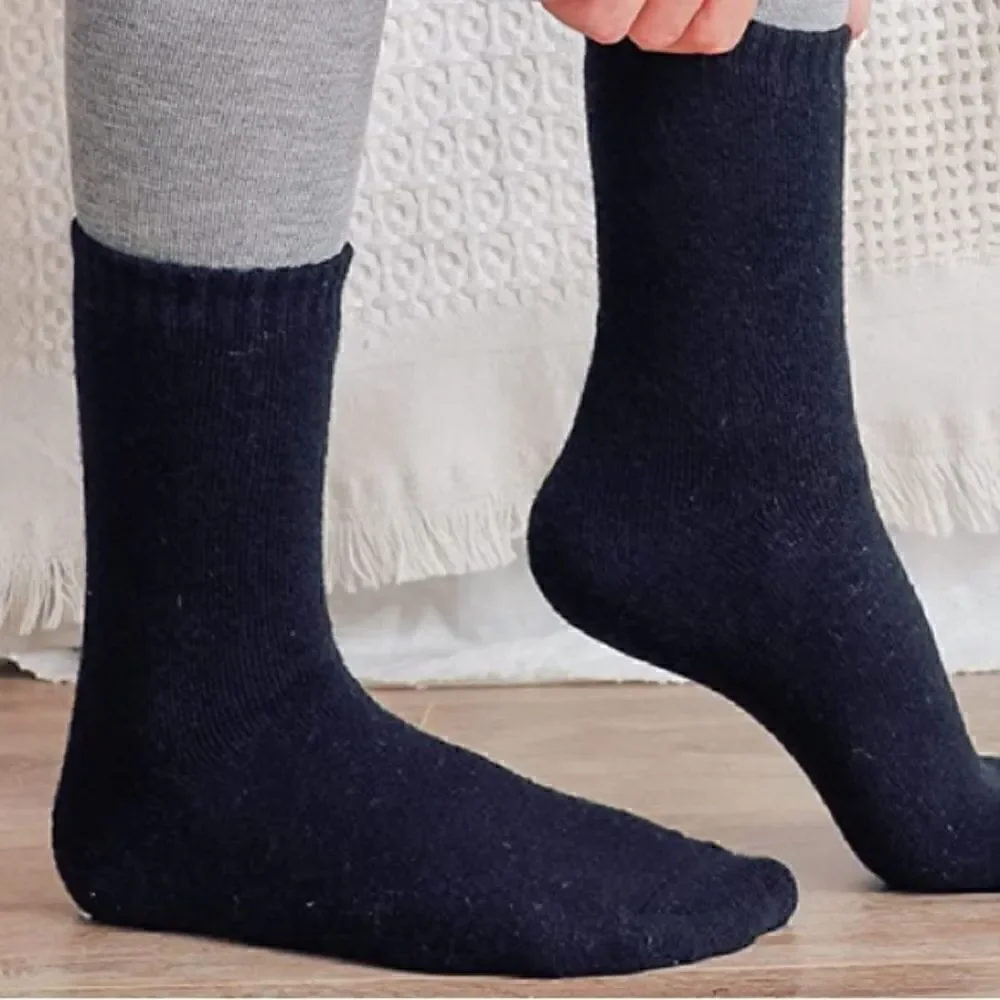 Dark Merino Wool Blend Socks